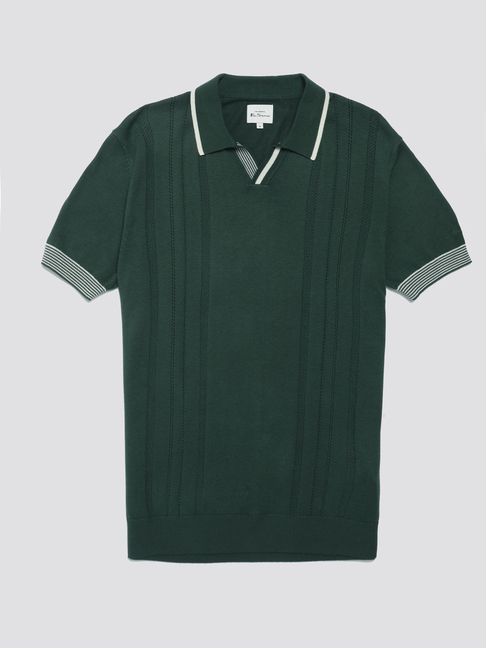 Knitwear Ben Sherman Signature Open Neck Polo Vert | OJO-53754699